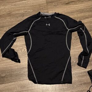 Under Armour Black Performance Top with Gray Accents